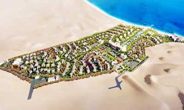 The Sharm El Sheikh development lies on the edges of the Red Sea, the development spans a massive 437,000 square meters and features offices, residential, retail and hotels
