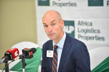 Toby Selman, CEO at Africa Logistics Properties (ALP) during the launch of North Industrial Park.